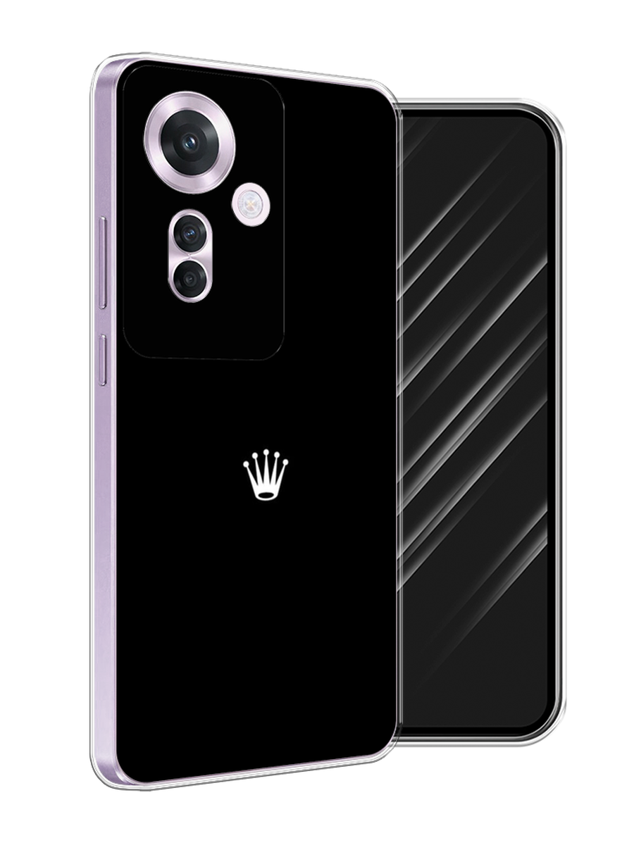 

Чехол Awog на Oppo Reno 11F "Белая корона на черном фоне", Черный, 2516650-1