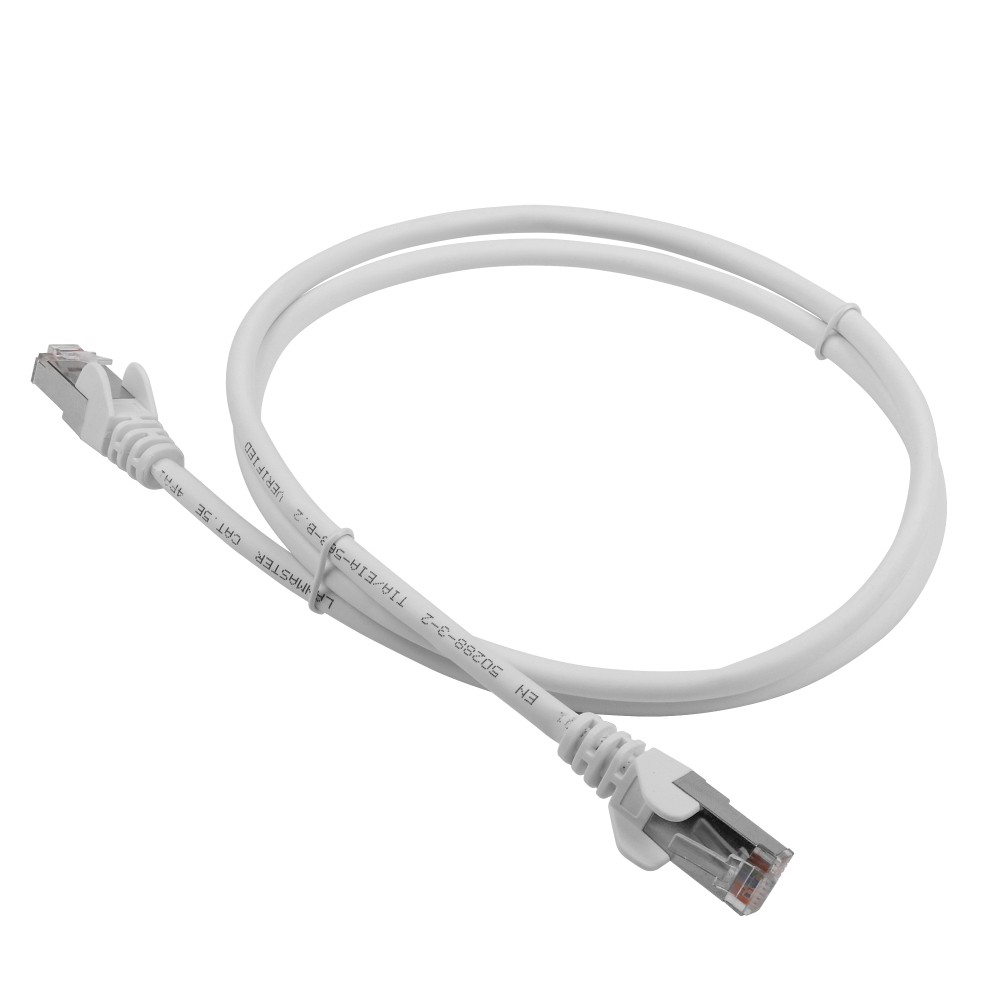 Кабель Lanmaster RJ-45 - RJ-45 вилка-вилка 2м (LAN-PC45/U5E-2.0-WH) белый