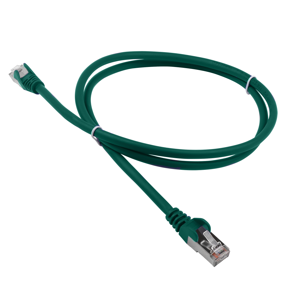 

Кабель Lanmaster RJ-45 - RJ-45 вилка-вилка 2м (LAN-PC45/U5E-2.0-GN) зеленый