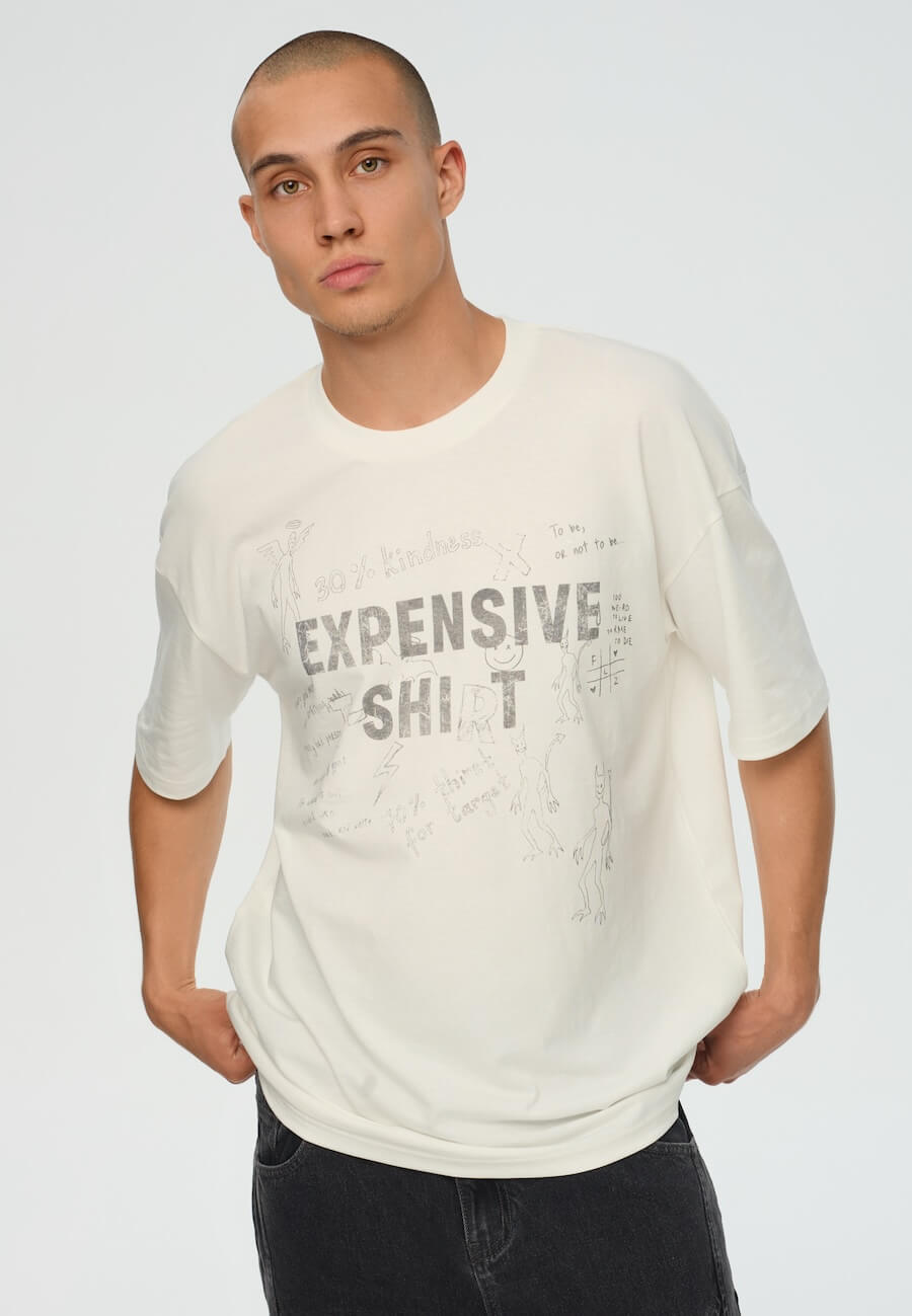

Футболка мужская Feelz Expensive белая XXL, Белый, Expensive