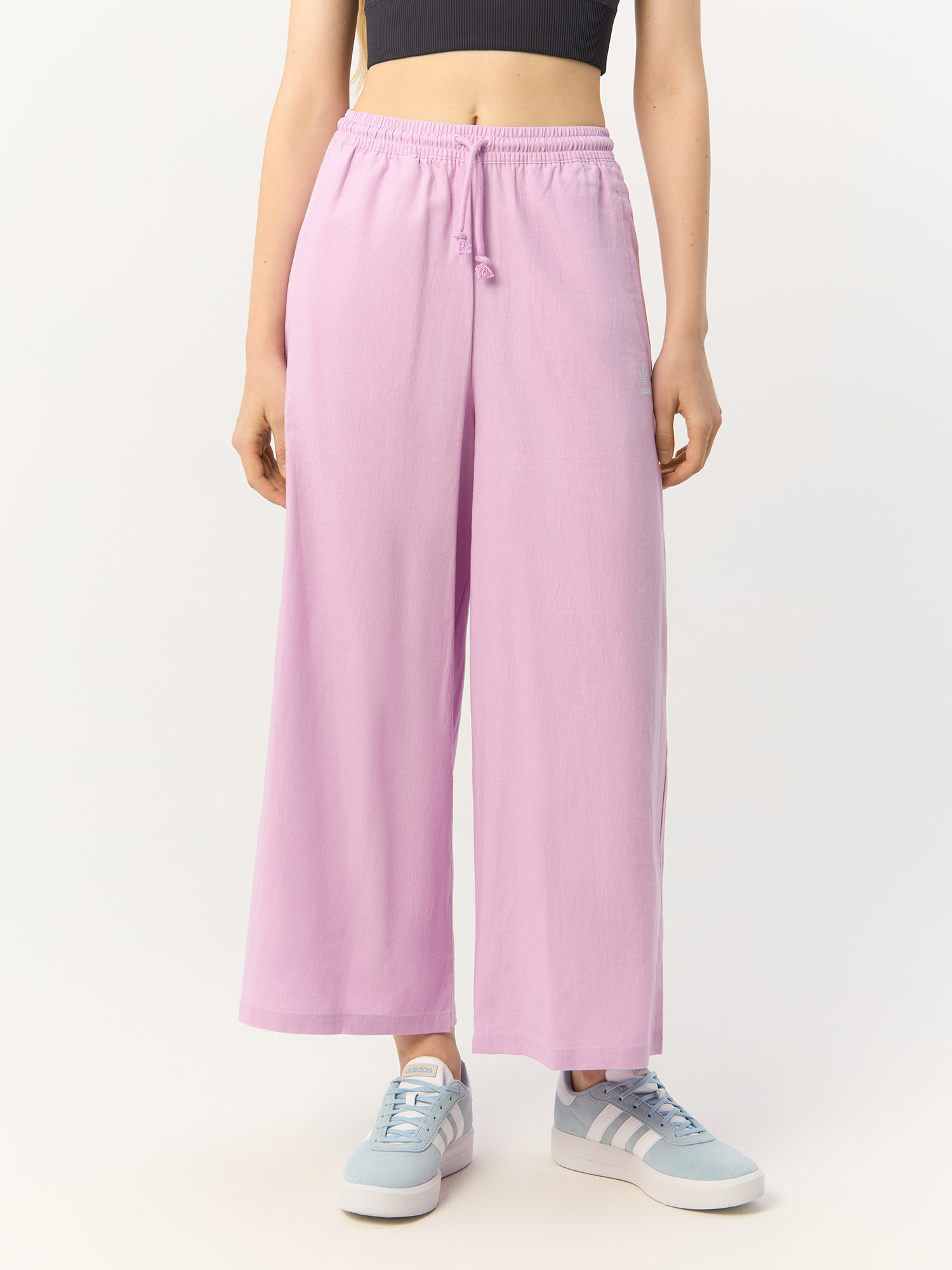 Спортивные брюки женские Adidas Originals 7/8 Linen Wide Leg HL6615 розовые 36 EU adidas розовый