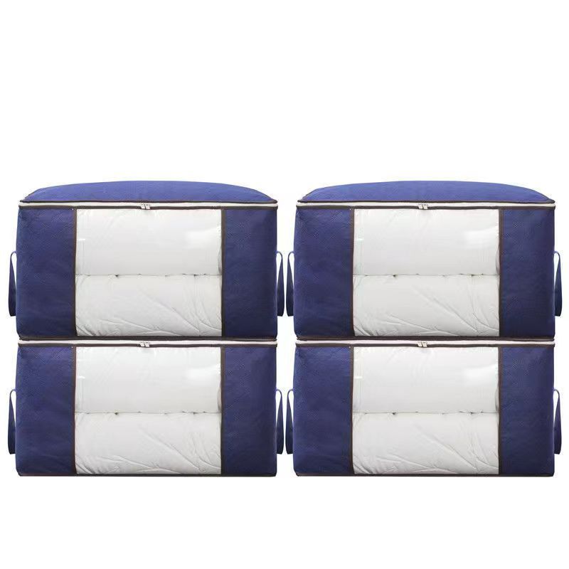 Кофр I Love our home для хранения вещей на молнии синий 35х60х40 см 850₽