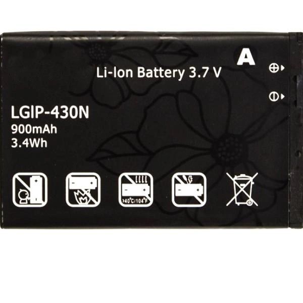 

Аккумулятор для телефона LG 430N GM360 GS290 GU280 GU285 T300/ T310 T320 мАч 900