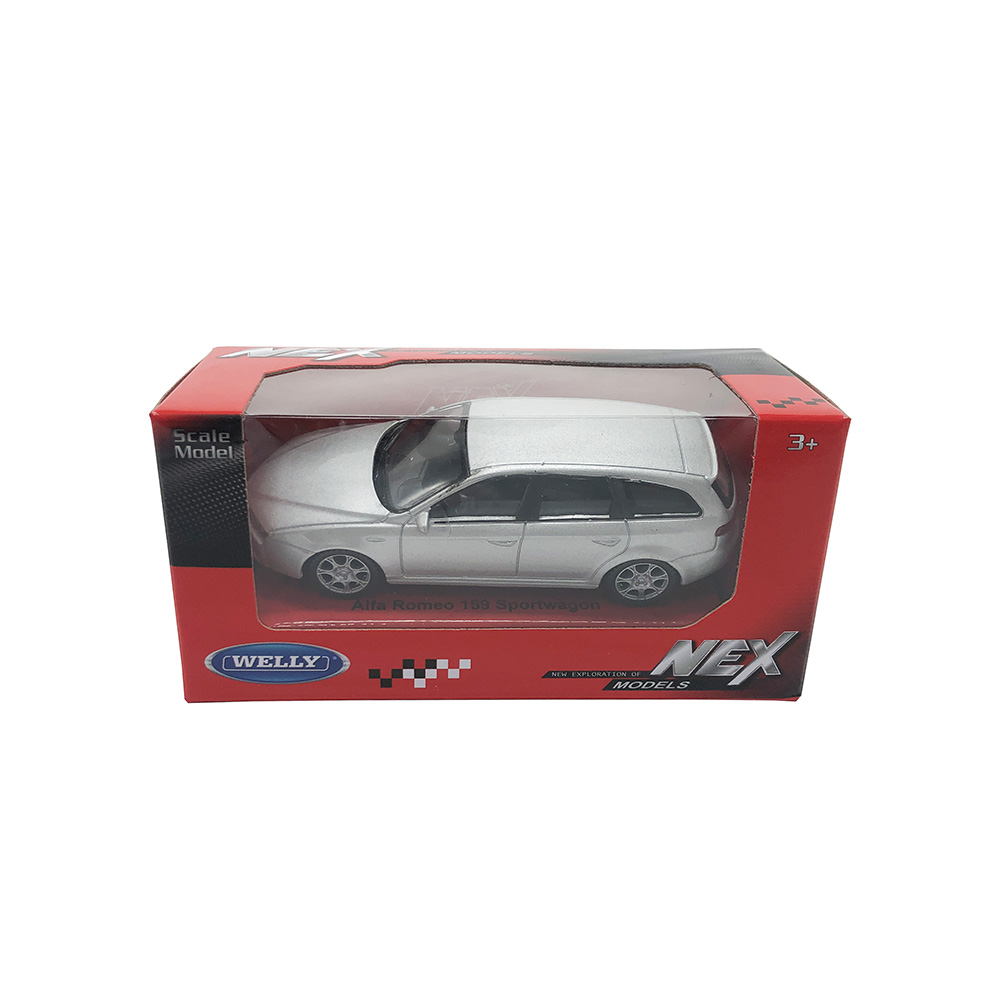 

Машинка Welly Alfa Romeo 159 Sportwagon, серебристый, набор 23B, 44000-24CWD--IN(23B), Alfa Romeo 159 Sportwagon 44000-24CWD--IN(23B)