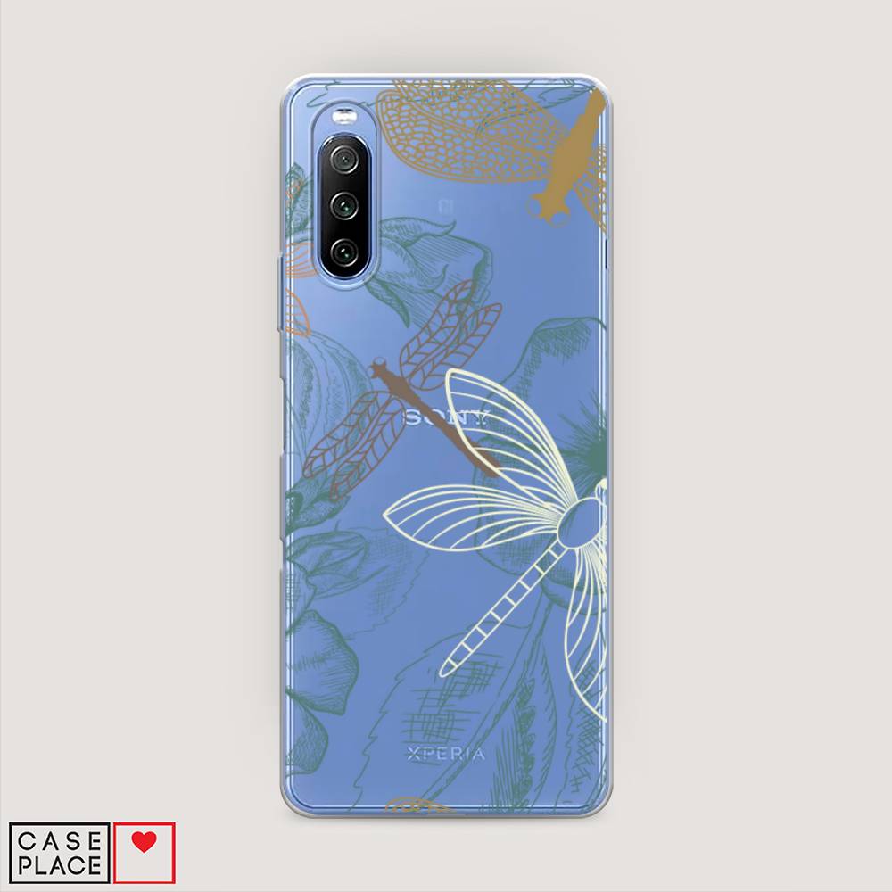 

Чехол Awog на Sony Xperia 10 III "Тени стрекоз", Разноцветный, 54950-8