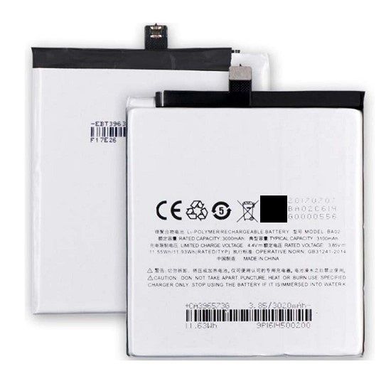

Аккумулятор для телефона Meizu BA02 M3E A680Q мАч 3100