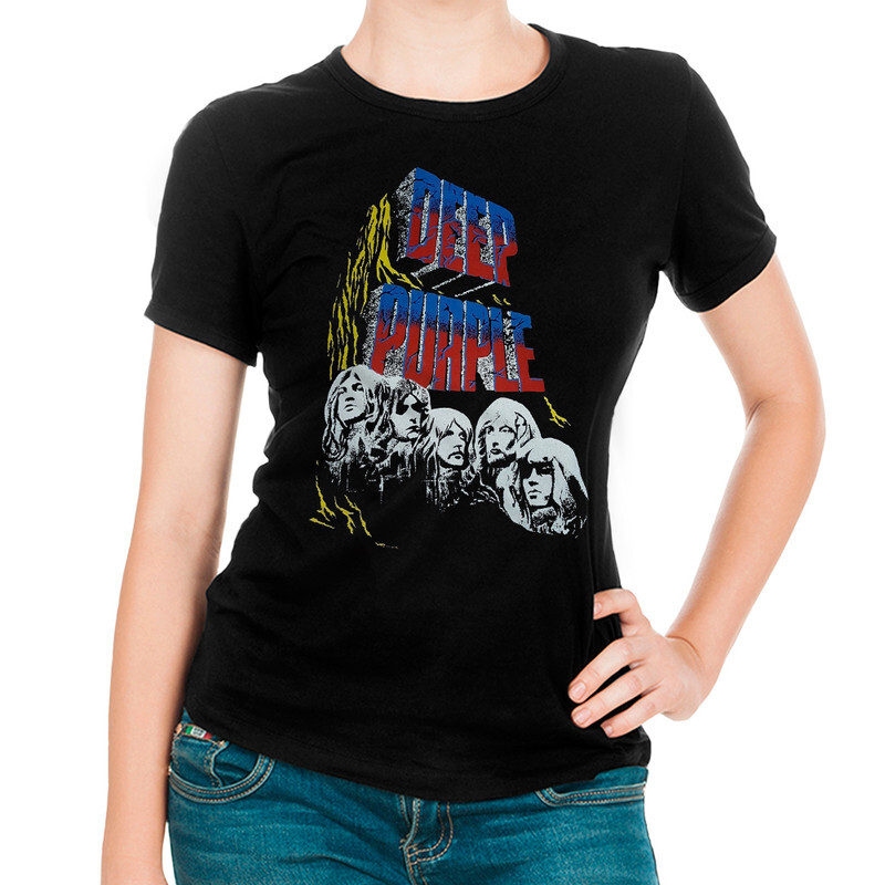 

Футболка женская Dream Shirts Deep Purple 357187111 черная M, Deep Purple 357187111