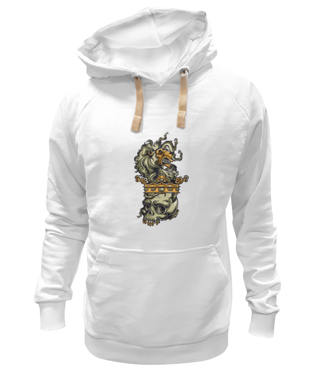 

Худи Printio Череп белое 2XL, Белый, Череп