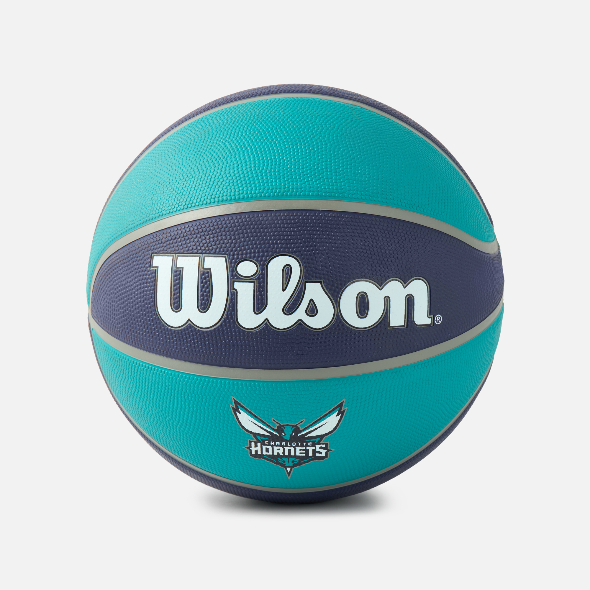 

Мяч баскетбольный Wilson NBA Team Tribute Charlotte Hornets, размер 7, сине-голубой, Синий, NBA Team Tribute