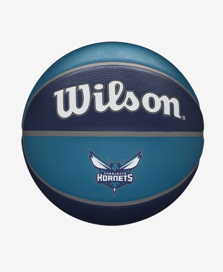 Мяч баскетбольный Wilson NBA Team Tribute Charlotte Hornets размер 7 сине-голубой 4500₽