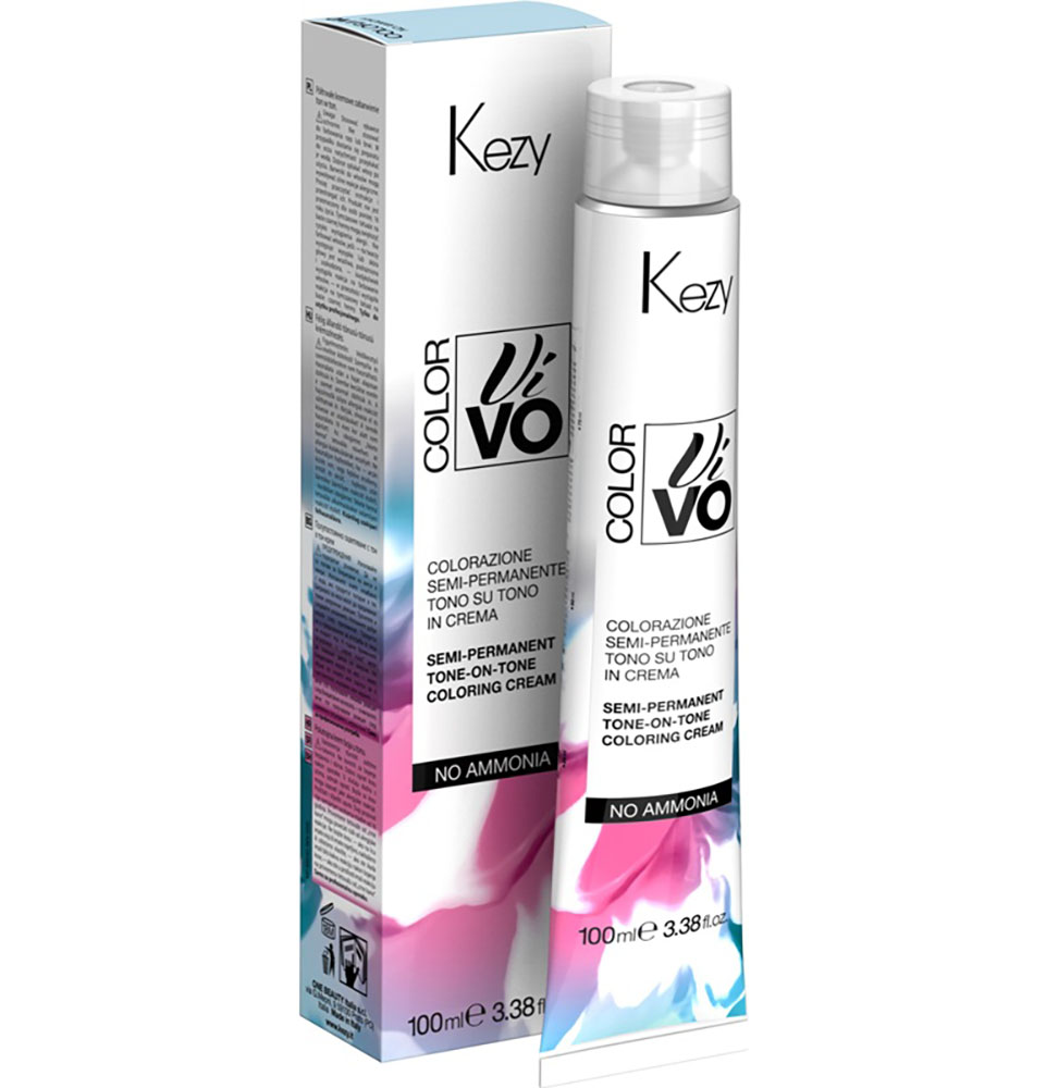Краска для волос Kezy Color Vivo Полуперманентная безаммиачная крем-краска для волос 5-06