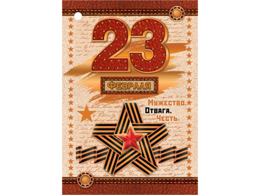 

2-79-23071А Открытка 23 Февраля