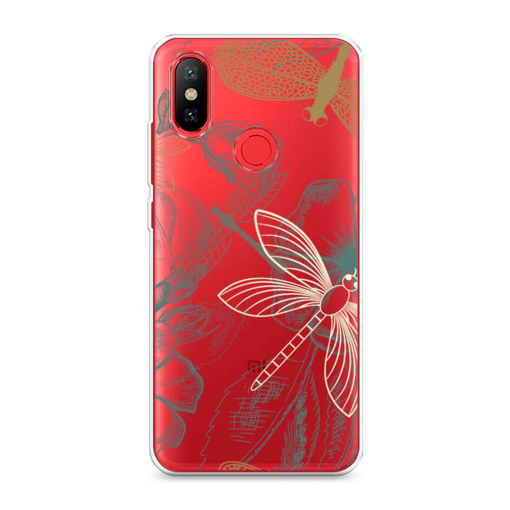 

Чехол Awog на Xiaomi Mi 6X "Тени стрекоз", Разноцветный, 33250-8