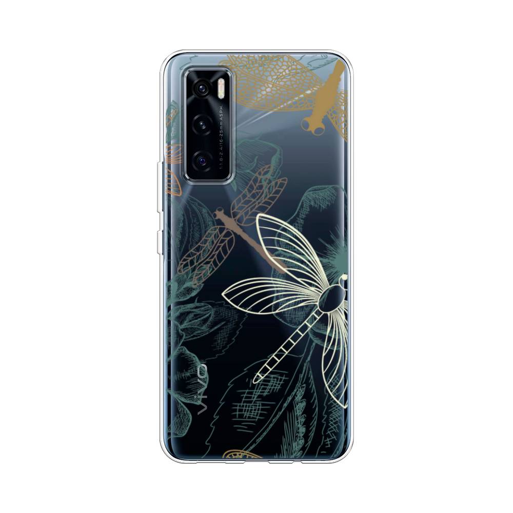 

Чехол Awog на Vivo V20 SE "Тени стрекоз", Разноцветный, 263550-8