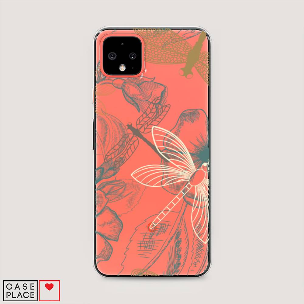 

Чехол Awog на Google Pixel 4 XL "Тени стрекоз", Разноцветный, 270550-8