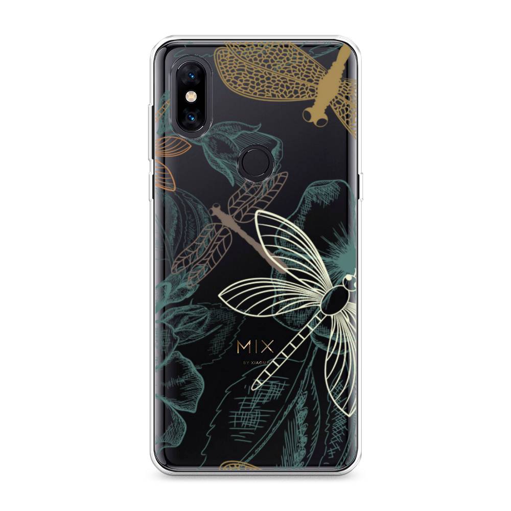 

Чехол Awog на Xiaomi Mi Mix 3 "Тени стрекоз", Разноцветный, 34950-8