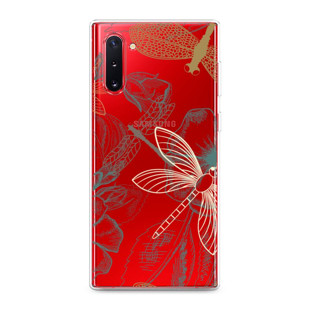 

Чехол Awog на Samsung Galaxy Note 10 "Тени стрекоз", Разноцветный, 28650-8