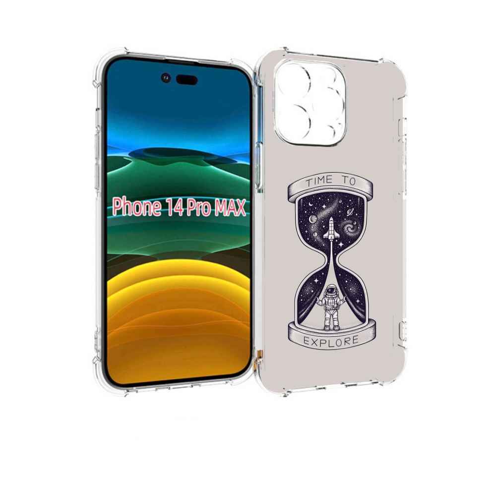 

Чехол MyPads песочные-часы-с-космосом для iPhone 14 Pro Max, Прозрачный, Tocco