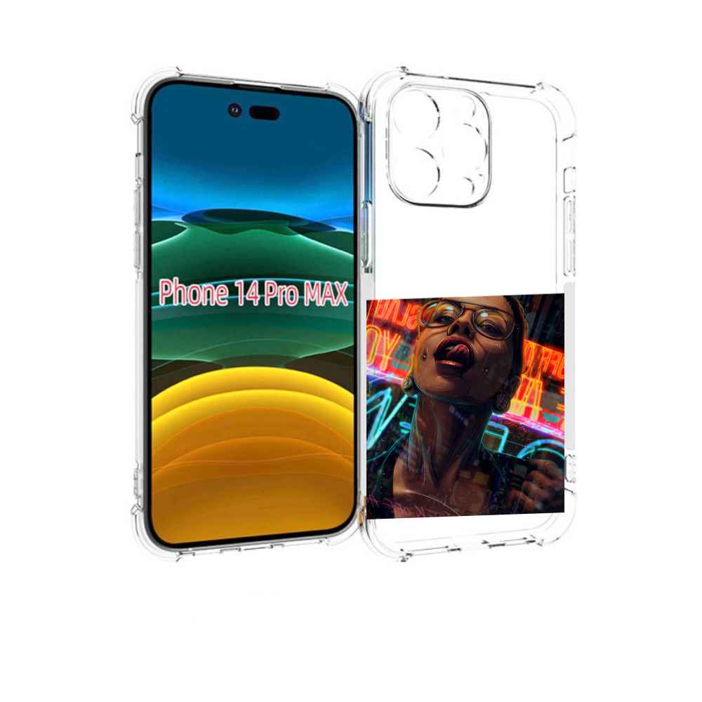 

Чехол MyPads пирсинги-в-щеках для iPhone 14 Pro Max, Прозрачный, Tocco