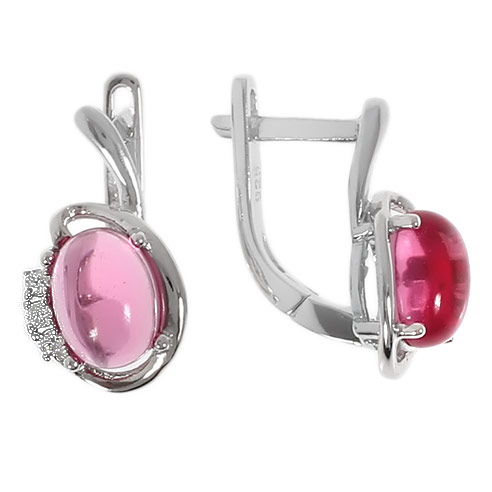 

Серьги женские из серебра Balex Jewellery 2433920322, рубин/фианит, 2433920322
