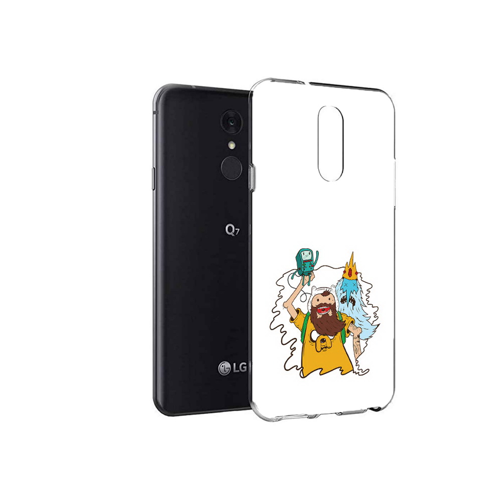 

Чехол MyPads Tocco для LG Q7 время приключений старый Финн (PT113427.75.279), Tocco