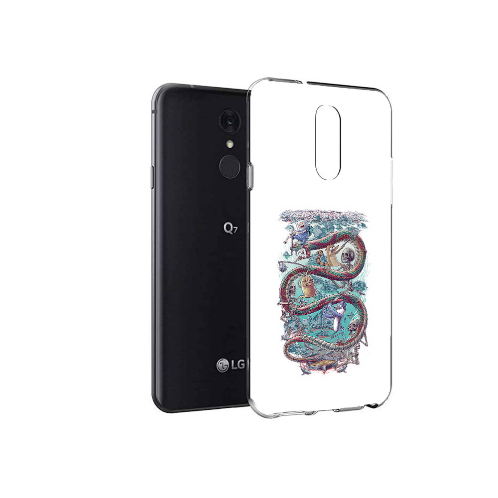 

Чехол MyPads Tocco для LG Q7 время приключений страшилка (PT113427.75.280), Tocco