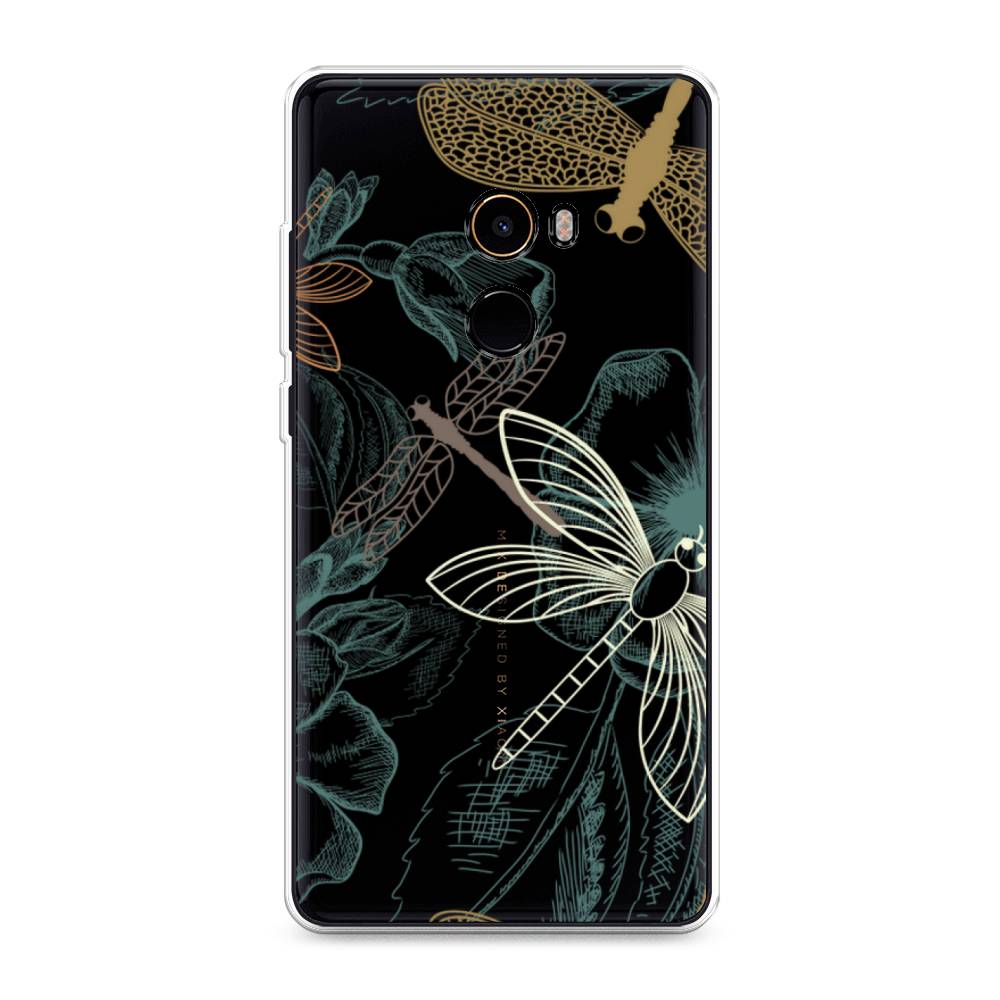 

Чехол Awog на Xiaomi Mi Mix 2 "Тени стрекоз", Разноцветный, 32550-8