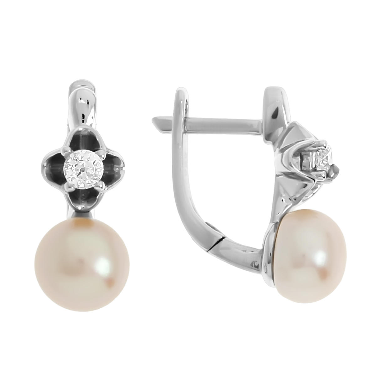 

Серьги женские из серебра Balex Jewellery 2433930256, жемчуг/фианит, 2433930256