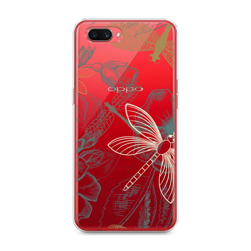 

Чехол Awog на Oppo A3s "Тени стрекоз", Разноцветный, 250650-8