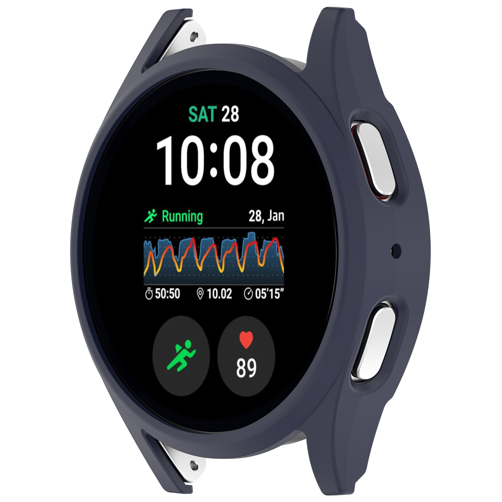 

Жесткий защитный бампер для Samsung Galaxy Watch 7 40 мм, ночной синий, Жесткий защитный бампер для Samsung Galaxy Watch 7 40 мм