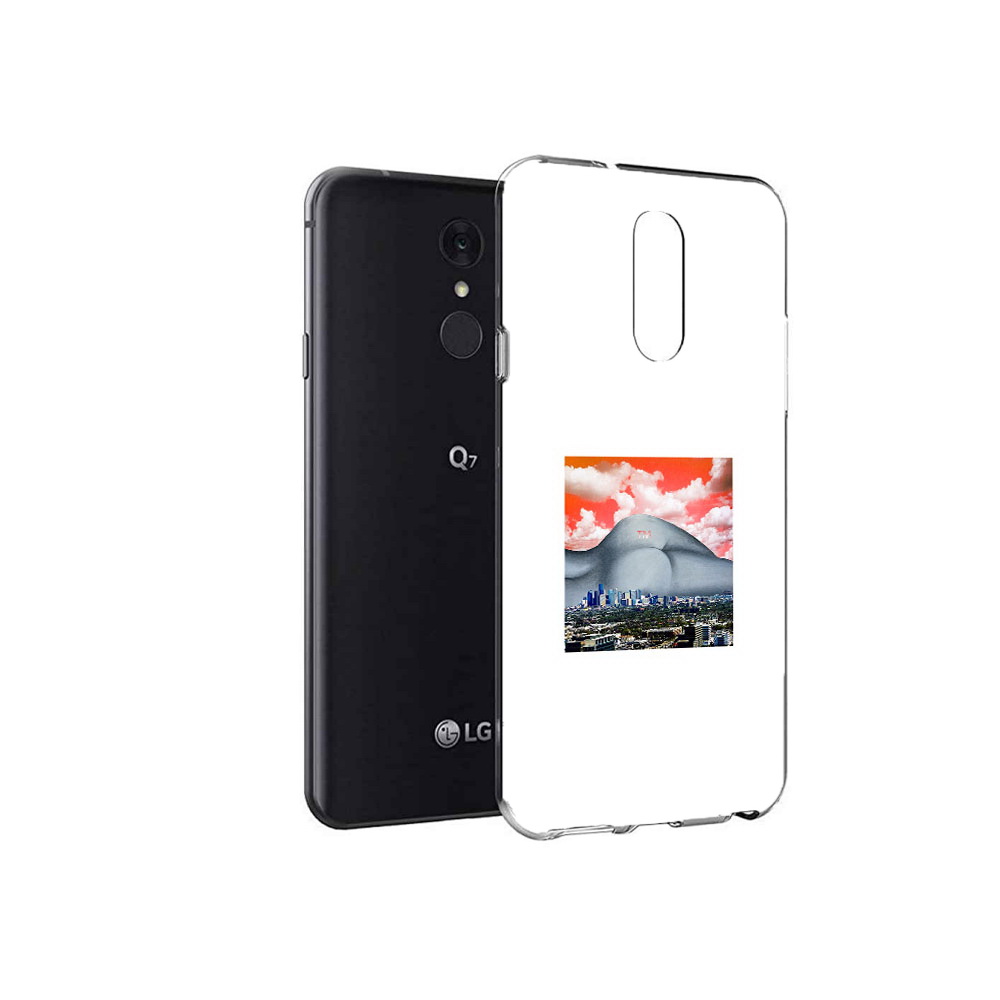 

Чехол MyPads Tocco для LG Q7 город с девушкой на фоне (PT113427.75.297), Tocco