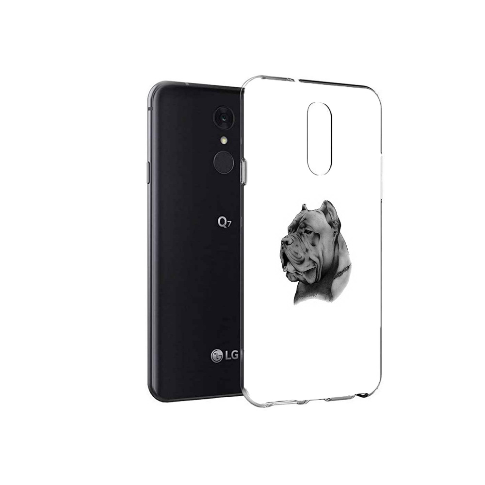

Чехол MyPads Tocco для LG Q7 грозный бульдог (PT113427.75.300), Tocco
