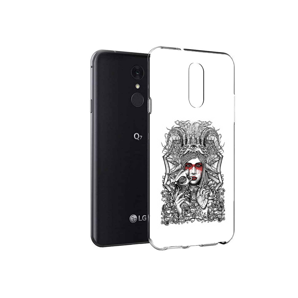 

Чехол MyPads Tocco для LG Q7 грусная девушка (PT113427.75.302), Tocco