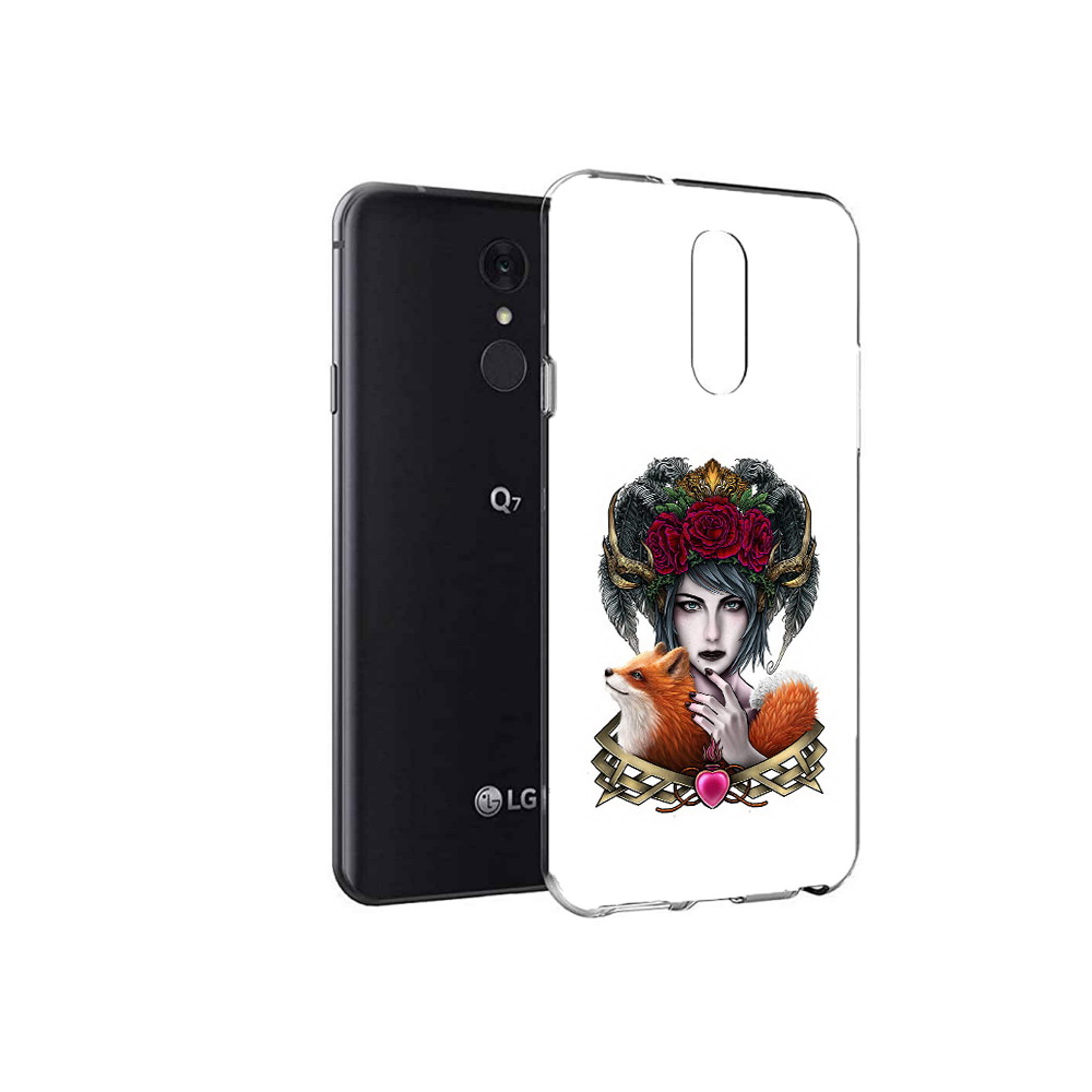

Чехол MyPads Tocco для LG Q7 девушка с лисой (PT113427.75.314), Tocco