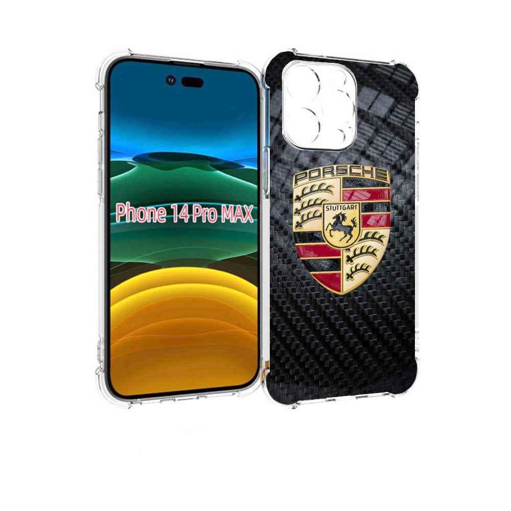 

Чехол MyPads е porsche 3 мужской для iPhone 14 Pro Max, Прозрачный, Tocco