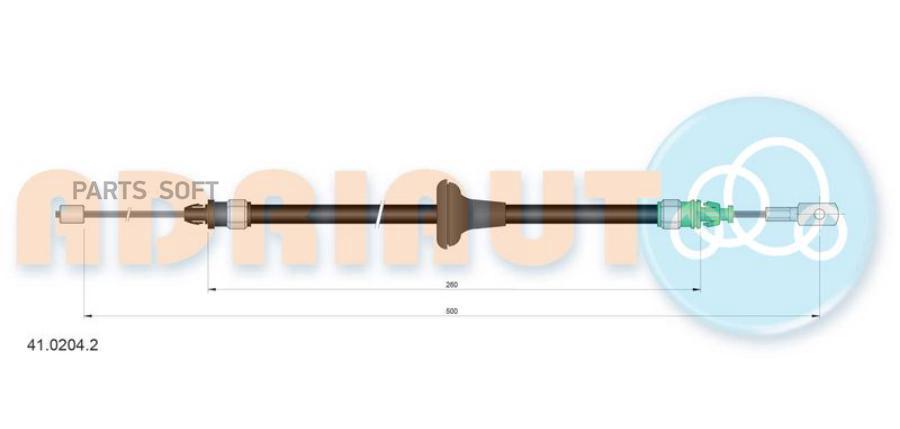 

ADRIAUTO Трос ручника ADRIAUTO 41.0204.2