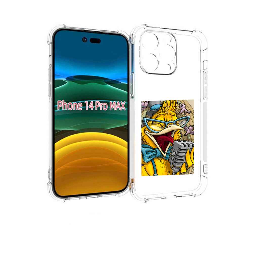 

Чехол MyPads поющая птичка для iPhone 14 Pro Max, Прозрачный, Tocco
