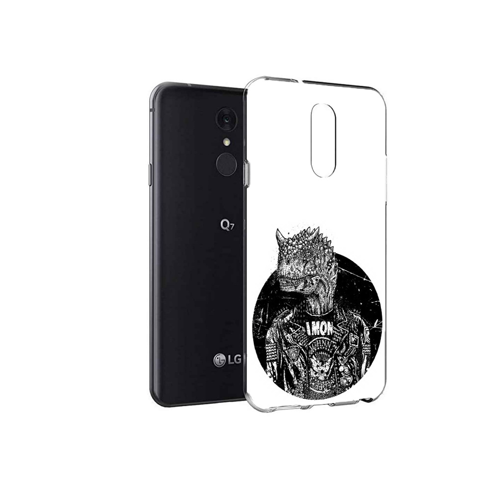 

Чехол MyPads Tocco для LG Q7 динозавр в куртке (PT113427.75.328), Tocco