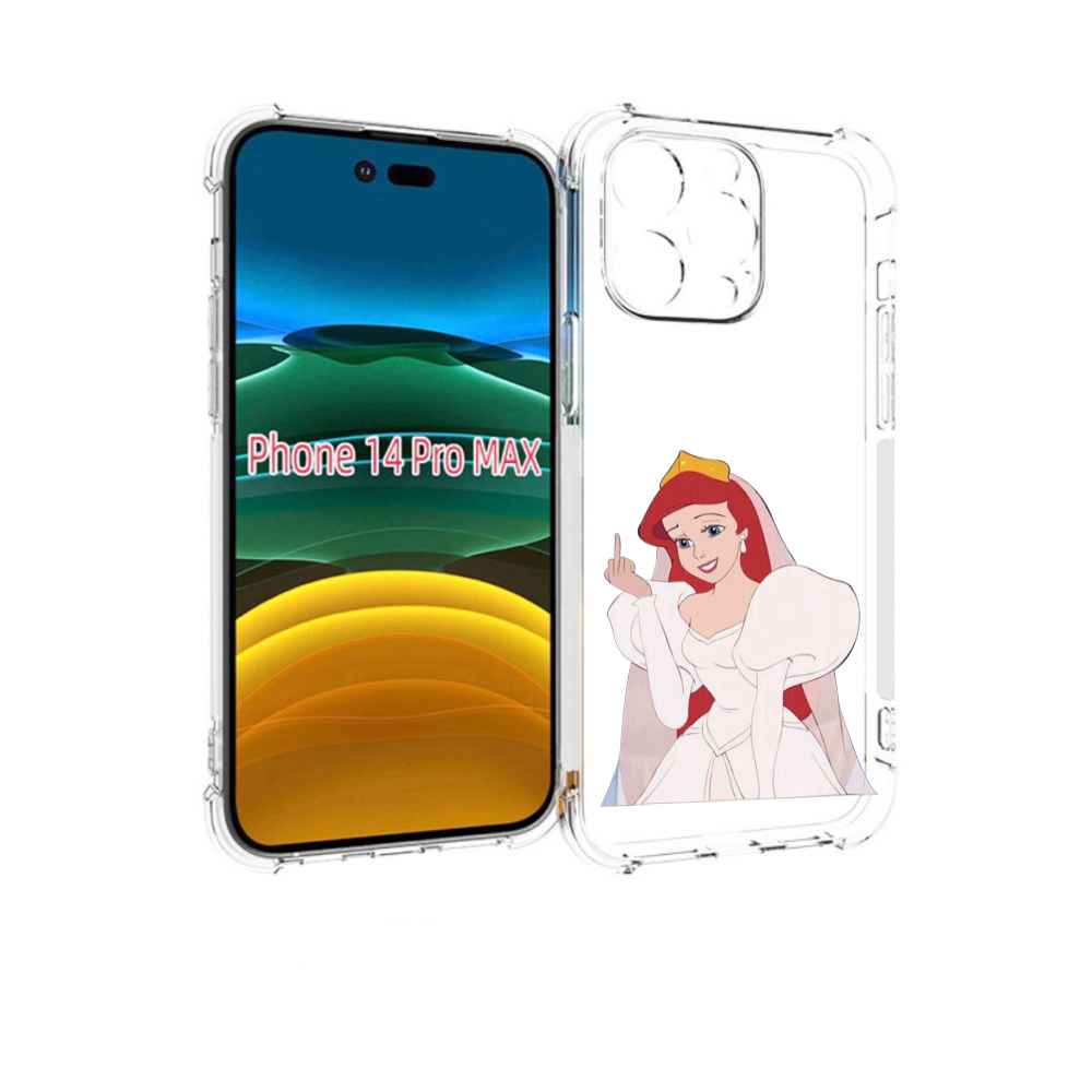 

Чехол MyPads принцесса-Русалочка-Ариель женский для iPhone 14 Pro Max, Прозрачный, Tocco