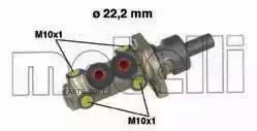 

05-0258_Главный Тормозной Цилиндр METELLI 050258