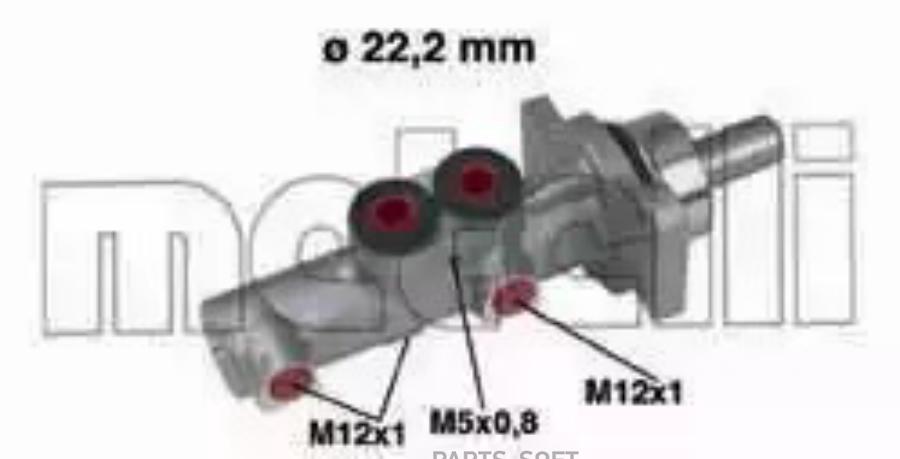 

05-0437_Главный Тормозной Цилиндр METELLI 050437
