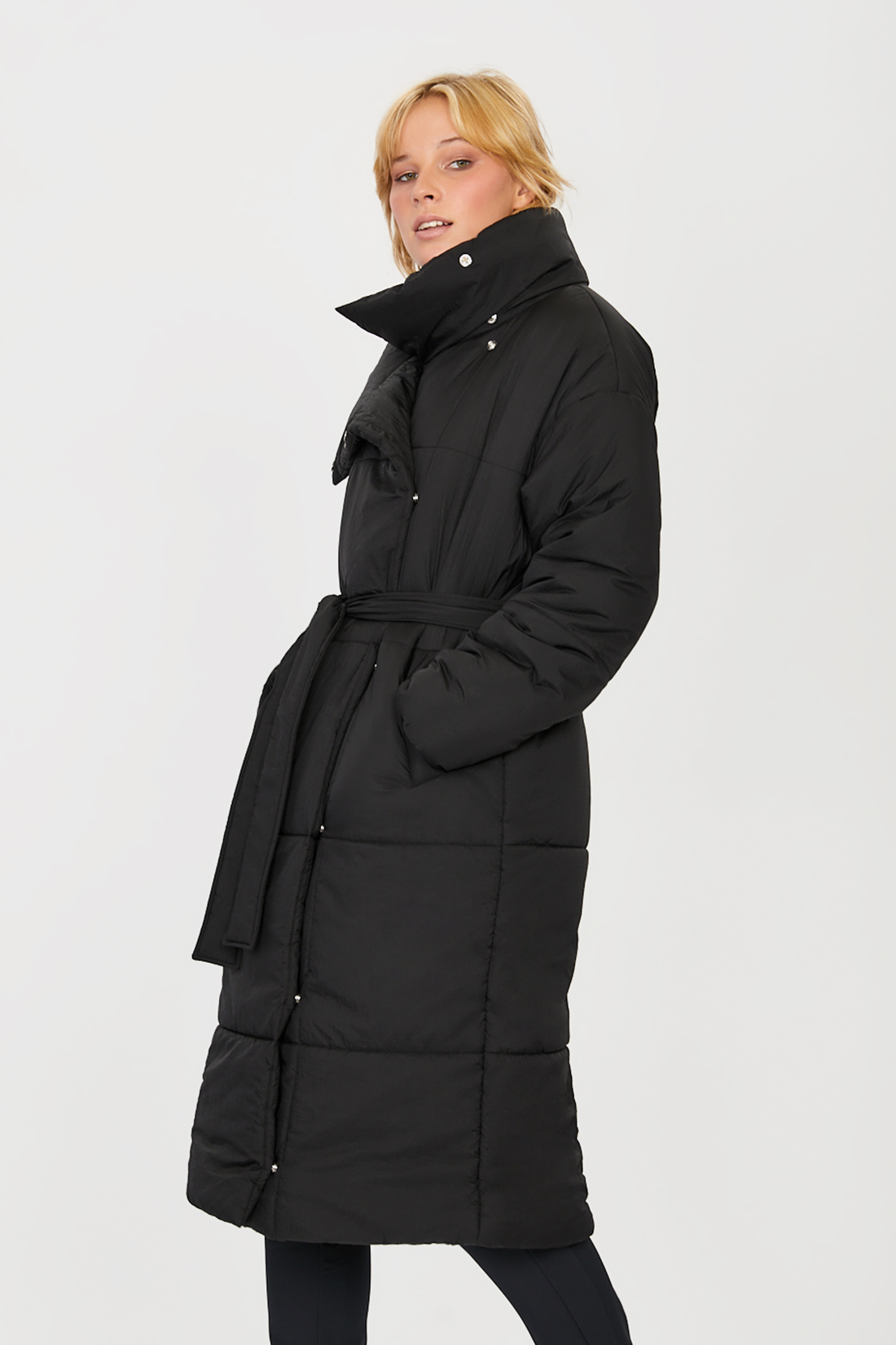 фото Пуховик-пальто женский baon b031511 черный m