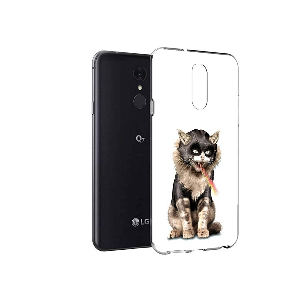 

Чехол MyPads Tocco для LG Q7 дьяволский кот (PT113427.75.341), Tocco