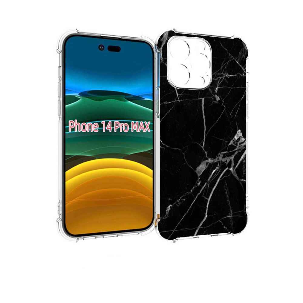 

Чехол MyPads разбитое стекло для iPhone 14 Pro Max, Прозрачный, Tocco