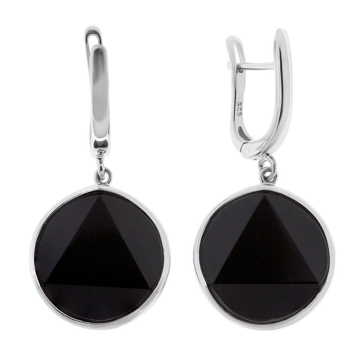 

Серьги женские из серебра Balex Jewellery 2436930201, оникс, 2436930201