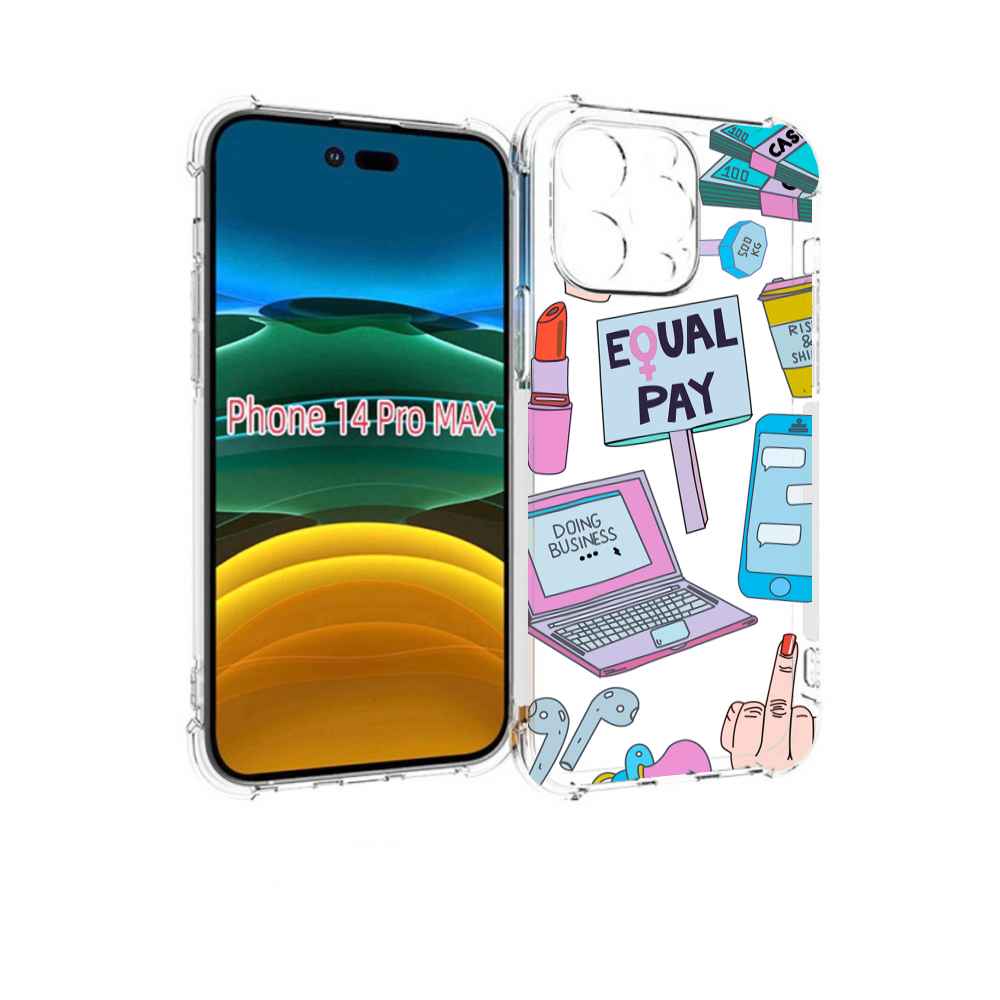

Чехол MyPads разные-штучки для iPhone 14 Pro Max, Прозрачный, Tocco