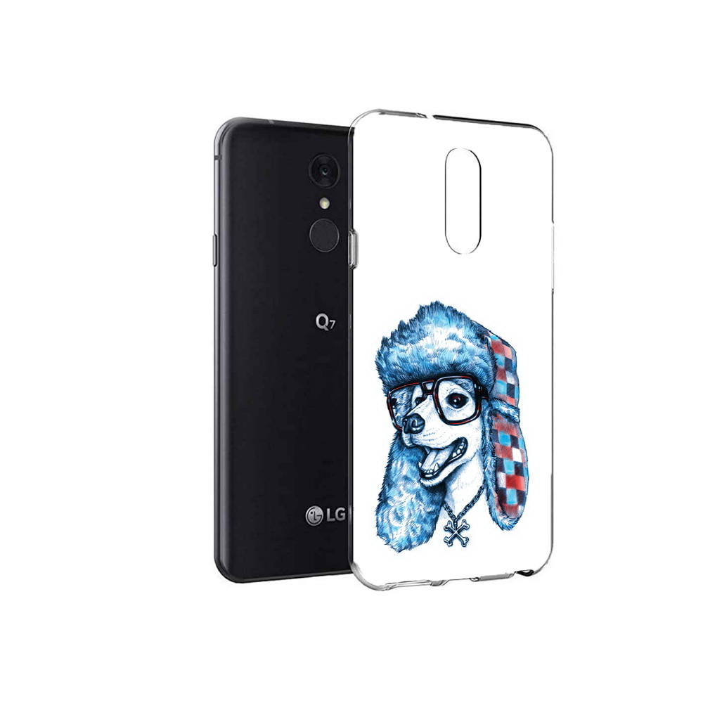 

Чехол MyPads Tocco для LG Q7 зимний пес (PT113427.75.362), Tocco