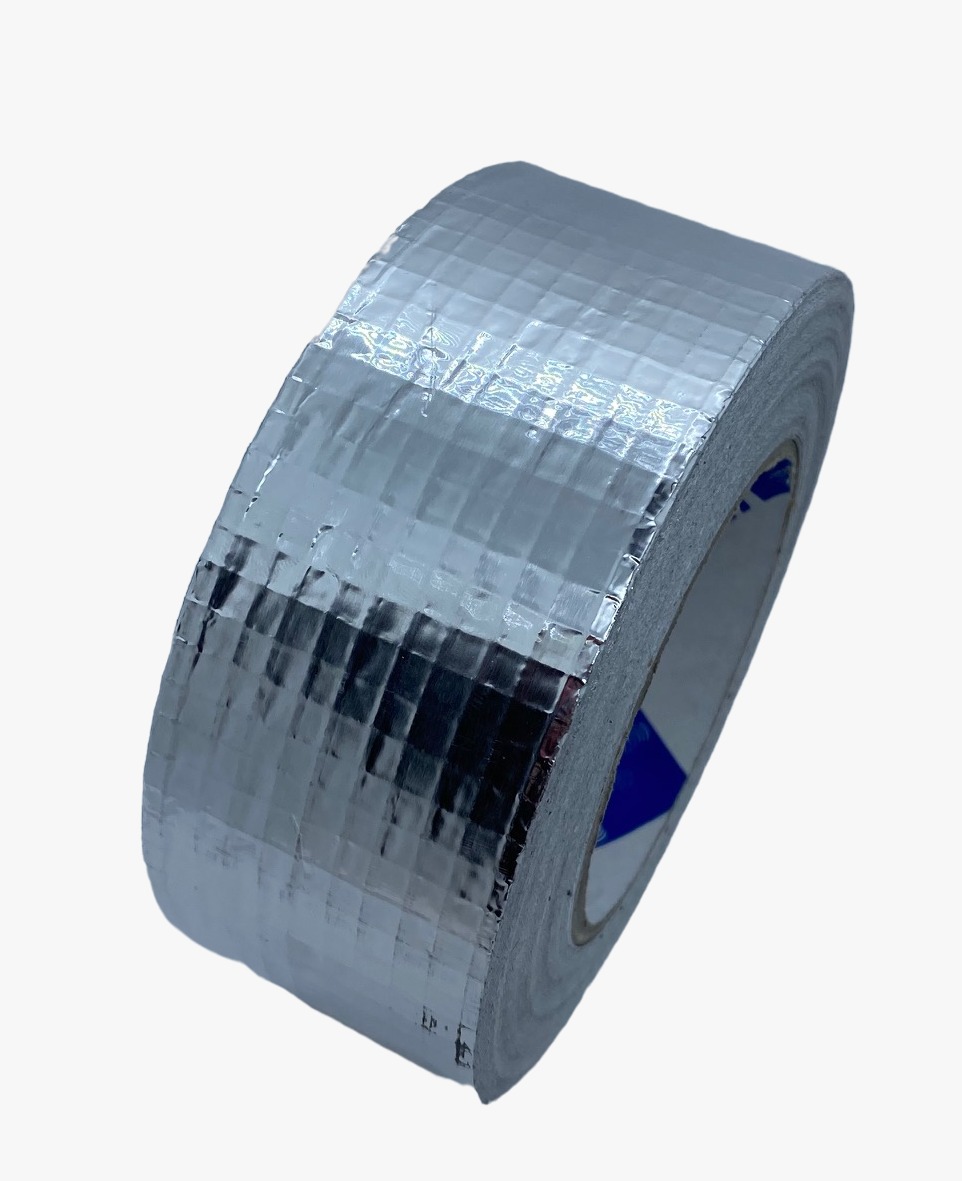 Алюминиевая армированная клейкая лента DEC ALU075R 75мм x 45м х 30мкр, Голландия крепежная двухсторонняя многоразовая клейкая лента dollex