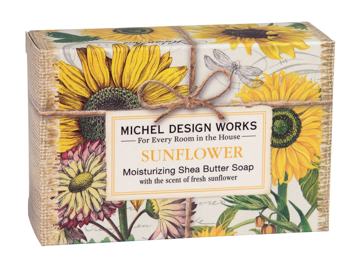 фото Парфюмированное мыло michel design works sunflower boxed single soap