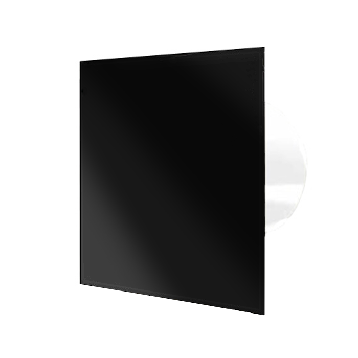 фото Вентилятор вытяжной dospel veroni glass 120 s black с декоративной лицевой панелью d120